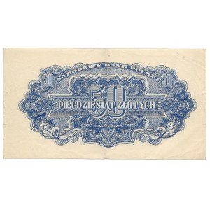 50 złotych 1944 - podwójny druk awersu -