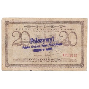 20 marek 1919 - D - fałszerstwo - wyłapany - ostemplowany