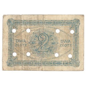 2 złote 1919 - S.38.B - fałszerstwo - skasowany 