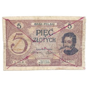 5 złotych 1919 - S.43.B - fałszerstwo