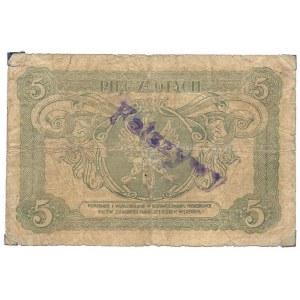 5 złotych 1925 - C - fałszerstwo - ostemplowany