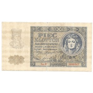 5 złotych 1940 - B - fałszerstwo