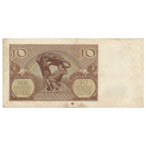 10 złotych 1940 - L - fałszerstwo klasy III