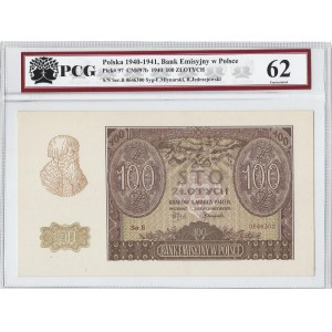 100 złotych 1940 - B - fałszerstwo dywersyjne