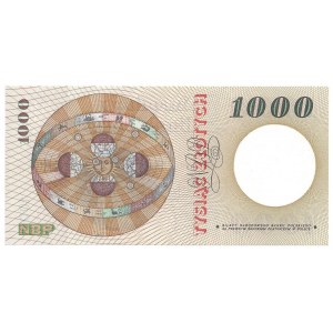 1000 złotych 1965 - seria S przerobiona na serię O