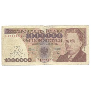 1 milion złotych 1991 - B - fałszerstwo