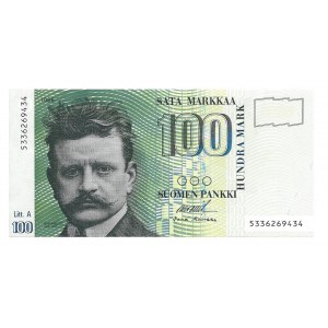 Finlandia - 100 markkaa 1986 - Litt. A -