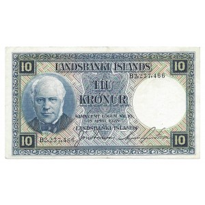 Islandia - 10 koron 1928 - B2 -