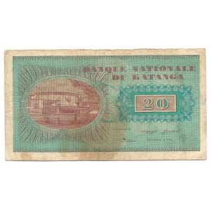 Katanga - 20 francs 1968 -