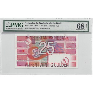 Holandia - 25 guldenów 1989 - PMG 68 EPQ