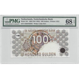 Holandia - 100 guldenów 1992 - PMG 68 EPQ