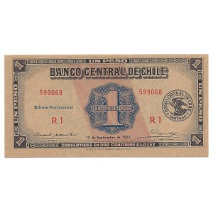 Chile - 1 Peso =1/10 Condor 1932 -