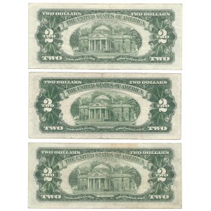 USA - 3 x 2 dolary 1953, 1953 - A -