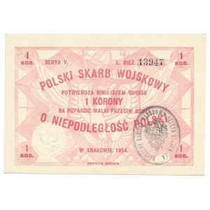 Polski Skarb Wojskowy - 1 korona 1914 -