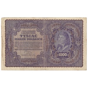 1000 marek 1919 SERJA X num. 7 - cyfrowa - RZADKOŚĆ