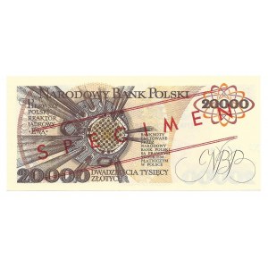 20 000 złotych 1989 - A - SPECIMEN nr 1650