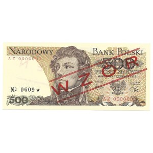 500 złotych 1979 - AZ - 0000000 WZÓR