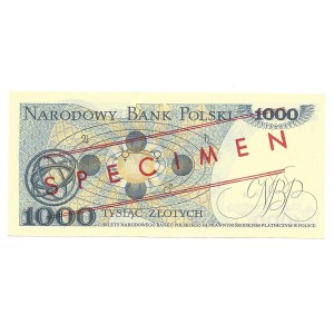 1000 złotych 1979 - BM - 0000000 - SPECIMEN - 