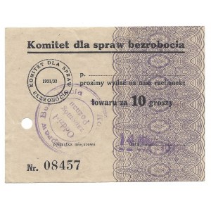 Komitet dla spraw bezrobocia 10 groszy 1931 / 1932 - Poznań