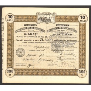 Towarzystwo Akcyjne Warszawskich Dróg Dojazdowych 10 x 320 zł. 1929