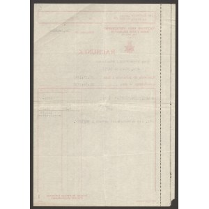 Rachunek na zakup 2 akcji spółki Starachowice 1940 - ilustrowane katalogu LUCOW