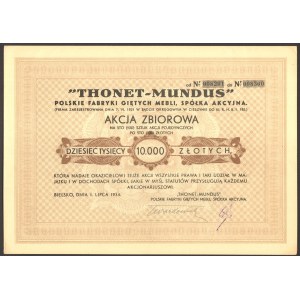 THONET-MUNDUS - Polskie Fabryki Giętych Mebli - 100 x 100 złotych 1934