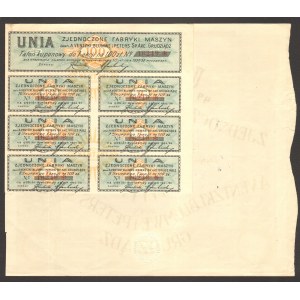 UNIA - Zjednoczone Fabryki Maszyn Grudziądz - 1 x 100 złotych 1927 -