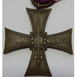 Krzyż Walecznych - Na Polu Chwały - 1920 - numerowana 5846 + legitymacje