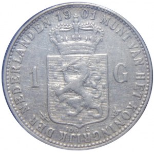 HOLANDIA - 1 gulden 1901 - Wilhelmina