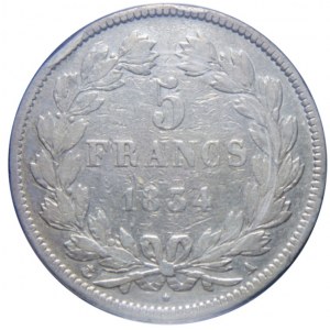 FRANCJA - 5 franków 1834 - A - Paryż - Ludwik Filip -