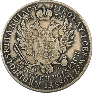 Królestwo Polskie - Aleksander I - 5 złotych 1834 - I.P.