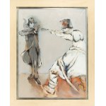 Tadeusz Kantor (1915 Wielopole Skrzyńskie - 1990 Krakau), Eines Tages drang ein napoleonischer Soldat aus Goyas Gemälde in mein Zimmer ein aus dem Zyklus Dalej już nic, 1988