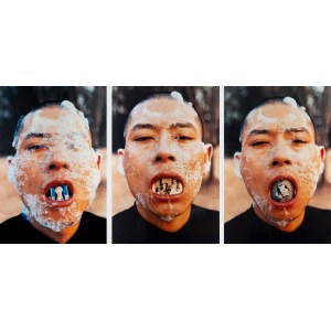 Zhang Huan (ur. 1966), Foam - tryptyk, 1998