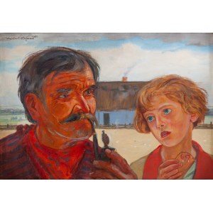 Wlastimil Hofman (1881 Prague - 1970 Szklarska Poreba), Old age and youth, 1930