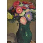 Wladyslaw Slewinski (1854 Bialynin - 1918 Paris), Blumen in einer Vase mit grüner Glasur (Fleurs au pot vert), um 1909