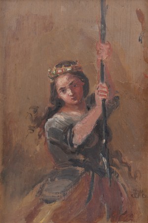 Jan Matejko (1838 Kraków - 1893 Kraków), Joanna d'Arc, około1886