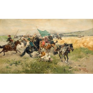 Józef Brandt (1841 Szczebrzeszyn - 1915 Radom), Bitwa Kozaków z Tatarami pod Bałtą, przed/lub 1896