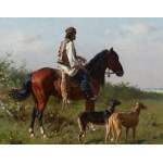 Wladyslaw Szerner (1836 Warsaw - 1915 Munich), Hunter on the hunt