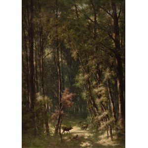 Władysław Malecki (1836 Masłów - 1900 Szydłowiec), Great Forest, ca. 1870