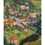 Maria Ewa Lunkiewicz-Rogoyska (1895 Kudryńce in Podolien - 1967 Warschau), Blick auf eine Stadt, ca. 1935