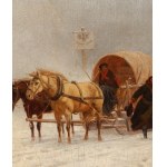 Artur Jan Seweryn Nikutowski (1830 Kanie Iławiecki - 1888 Dusseldorf), On the border, 1862