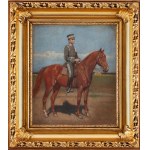 Antoni Piotrowski (1853 Nietulisko Duże near Kunów - 1924 Warsaw), Military officer on horseback