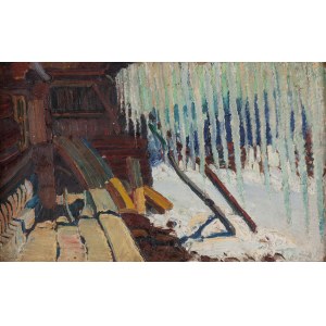 Fryderyk Pautsch (1877 Delatyn bei Stanislawow - 1950 Krakau), Frostiger Tag. Eiszapfen, ca. 1910