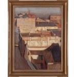 Stanislaw Pochwalski (1896 - 1959), View from the painter's studio on Mikołajska Street in Cracow, 1920s.