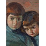 Stanislaw Marian Żarnecki `Izydor Goldfinger (1877 Kraków - 1956 ), Portrait of the artist's nieces, Zofia and Janina Żarnecki, 1913