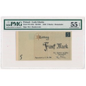 5 marks 1940 without serial number - PMG 55 EPQ