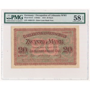 Kowno 20 mark 1918 -A- PMG 58 EPQ