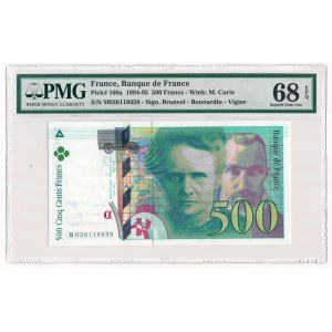 France 500 francs 1994 - PMG 68 EPQ