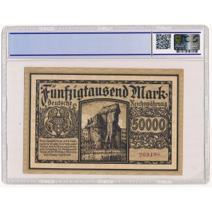 Danzig 50.000 mark 1923 brown print PCGS 63