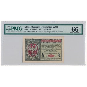 1/2 marki 1916 Jenerał -A- PMG 66 EPQ